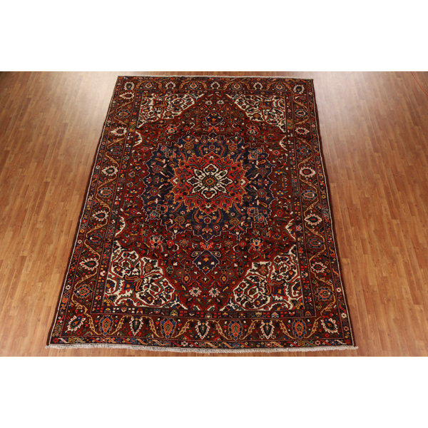 One-of-a-Kind Takesia Hand-Knotted New Age 9'9'' x 12'9'' Wool in Brown/Red